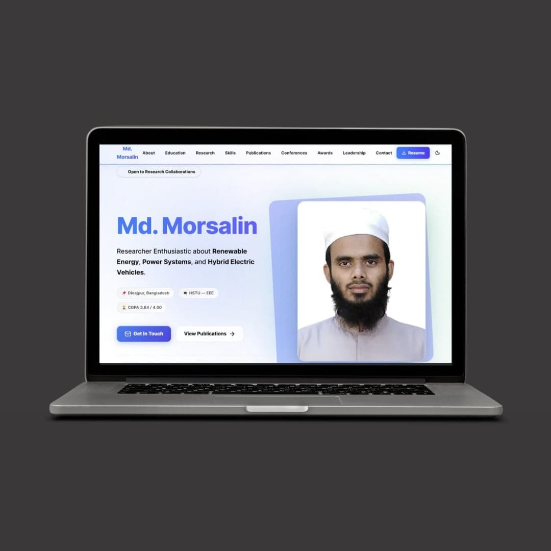 Md Morsalin Portfolio